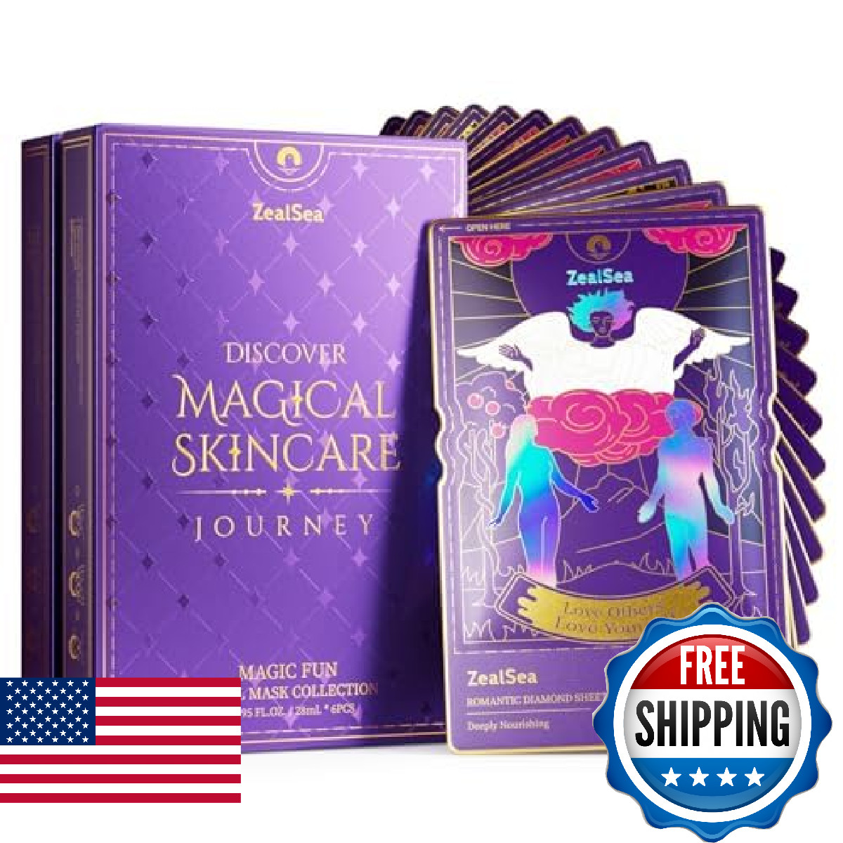 ZealSea Collagen Face Mask Skincare for Anti Aging, Hydrating Face Masks, Oat Pe