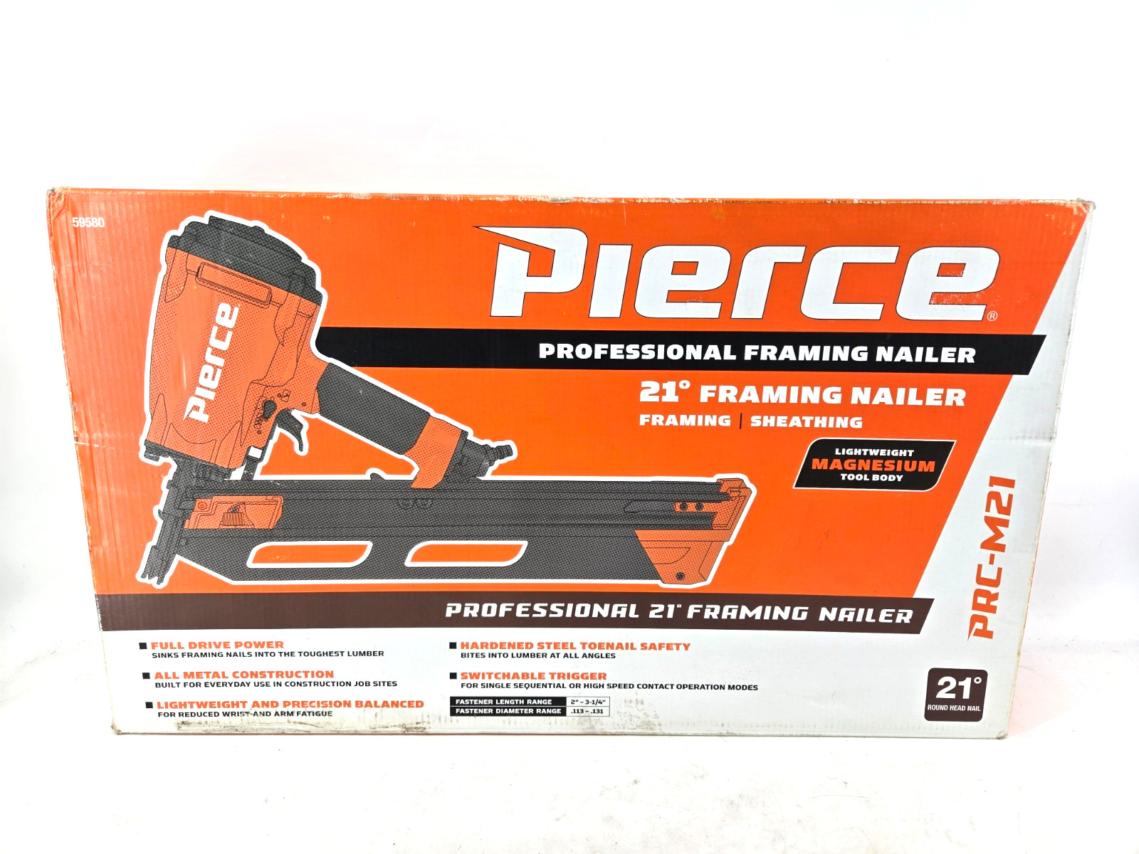 Pierce PRC-M21 #59580 Professional 21° Air Framing Nailer