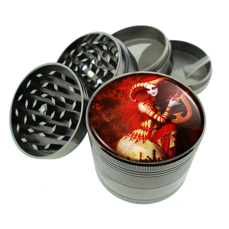 Evil Clowns D11 Titanium Grinder 4 Piece Magnetic Hand Mueller