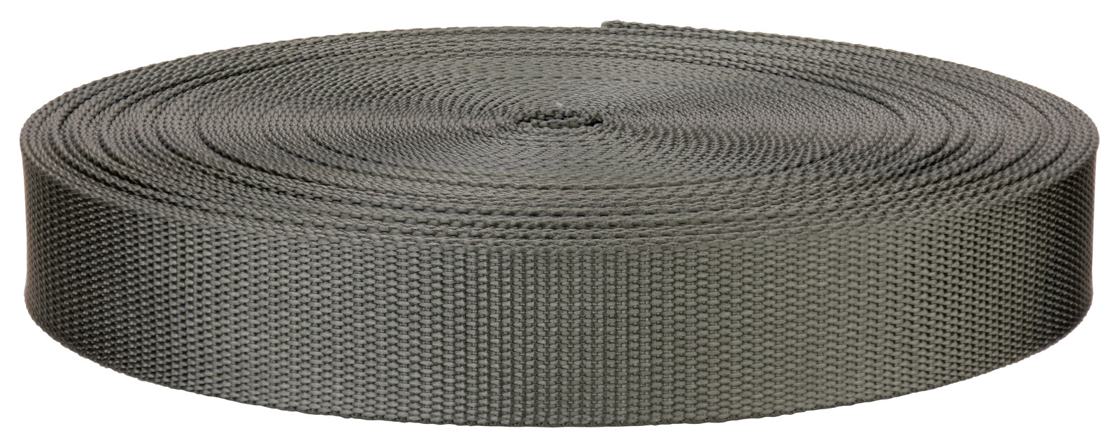1 Inch Grey Lite Weight Nylon Webbing Closeout, 25 Yards