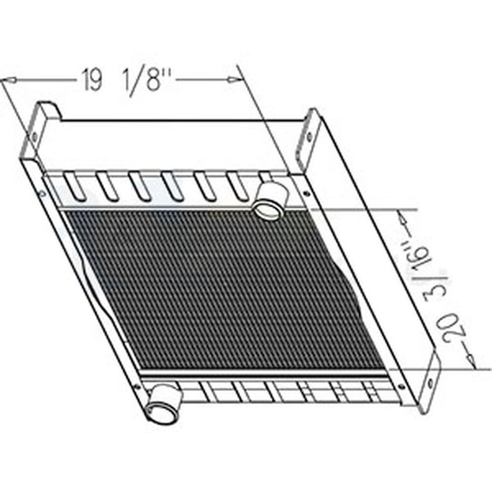 Radiator Fits Case 70XT 60XT 386913A2