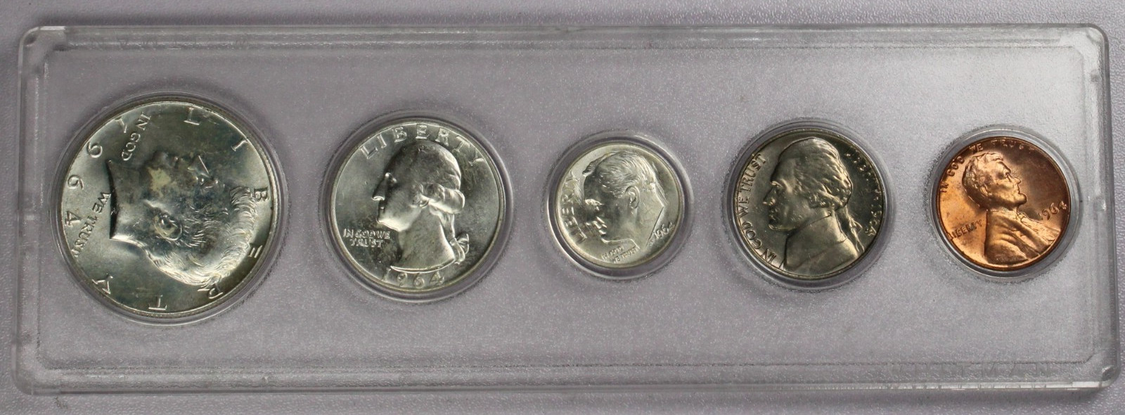1964 US Mint 5-Coin Set in Whitman Holder
