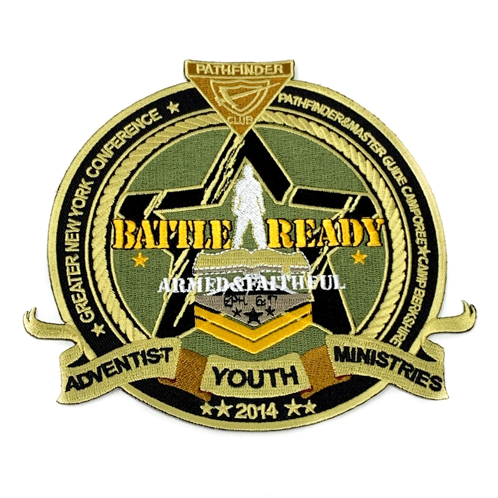 GNYC Battle Ready Armed & Faithful 2014 Pathfinder Patch