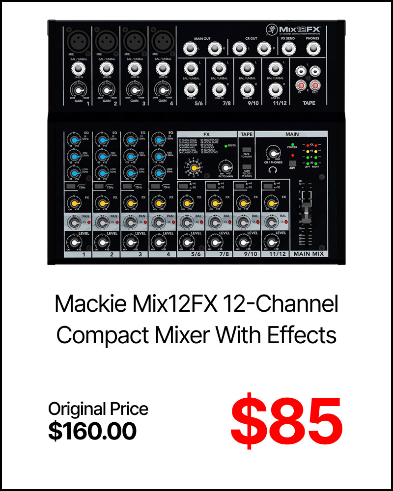 Mackie MIX12FX 12 Channel Compact Mixer