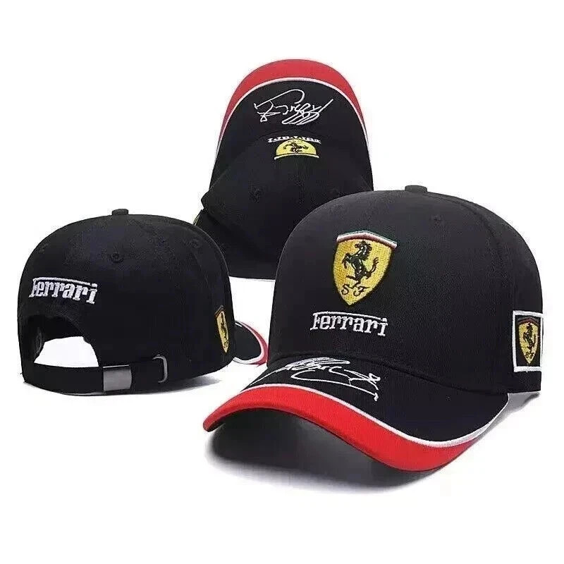 Scuderia Ferrari F1 Hat w/ Red Stallion Shield * Bought at F1 Event New w/ Tags