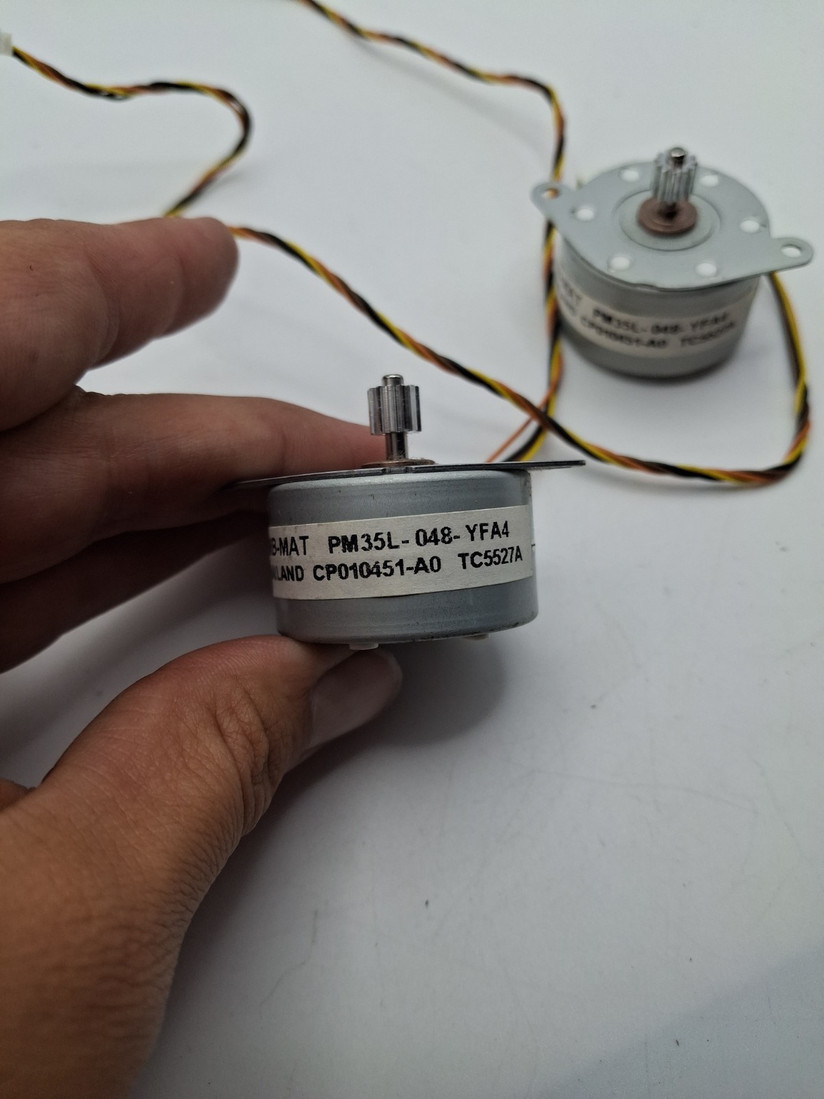Lot of 2 NMB-MAT PM35L-048-YFA4 Stepping Motor