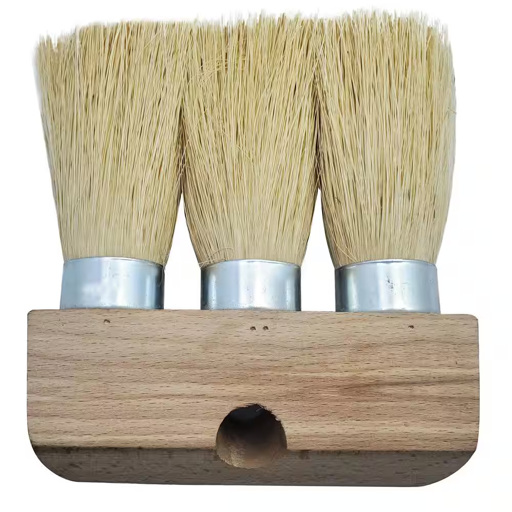 6 In. 3-Knot White Pro Roof Brush Free Shipping New
