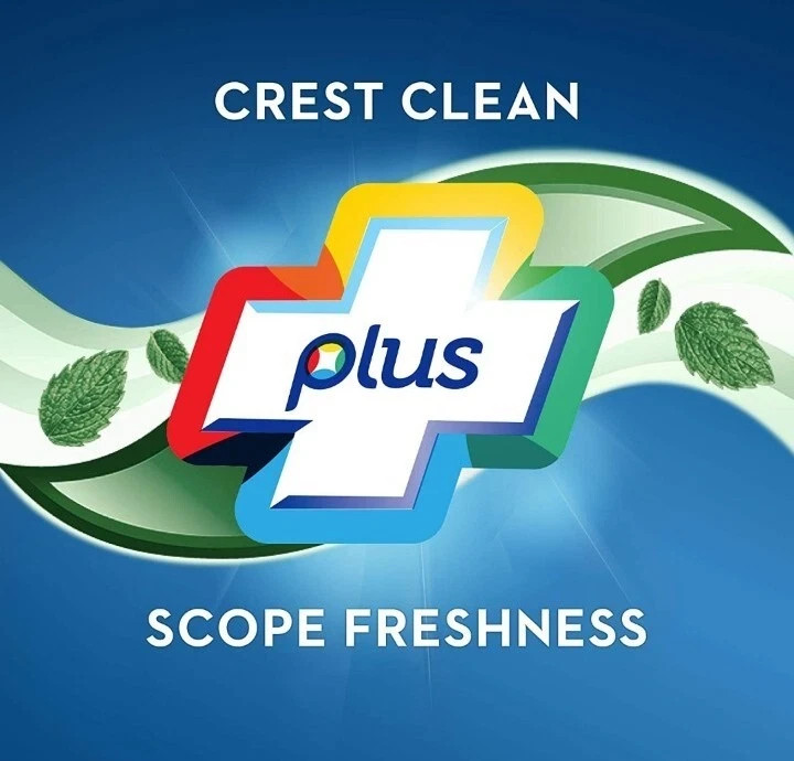 4× Crest Complete + Plus Scope Outlast Toothpaste Mint 5.4oz+Whitening EXP 01/28
