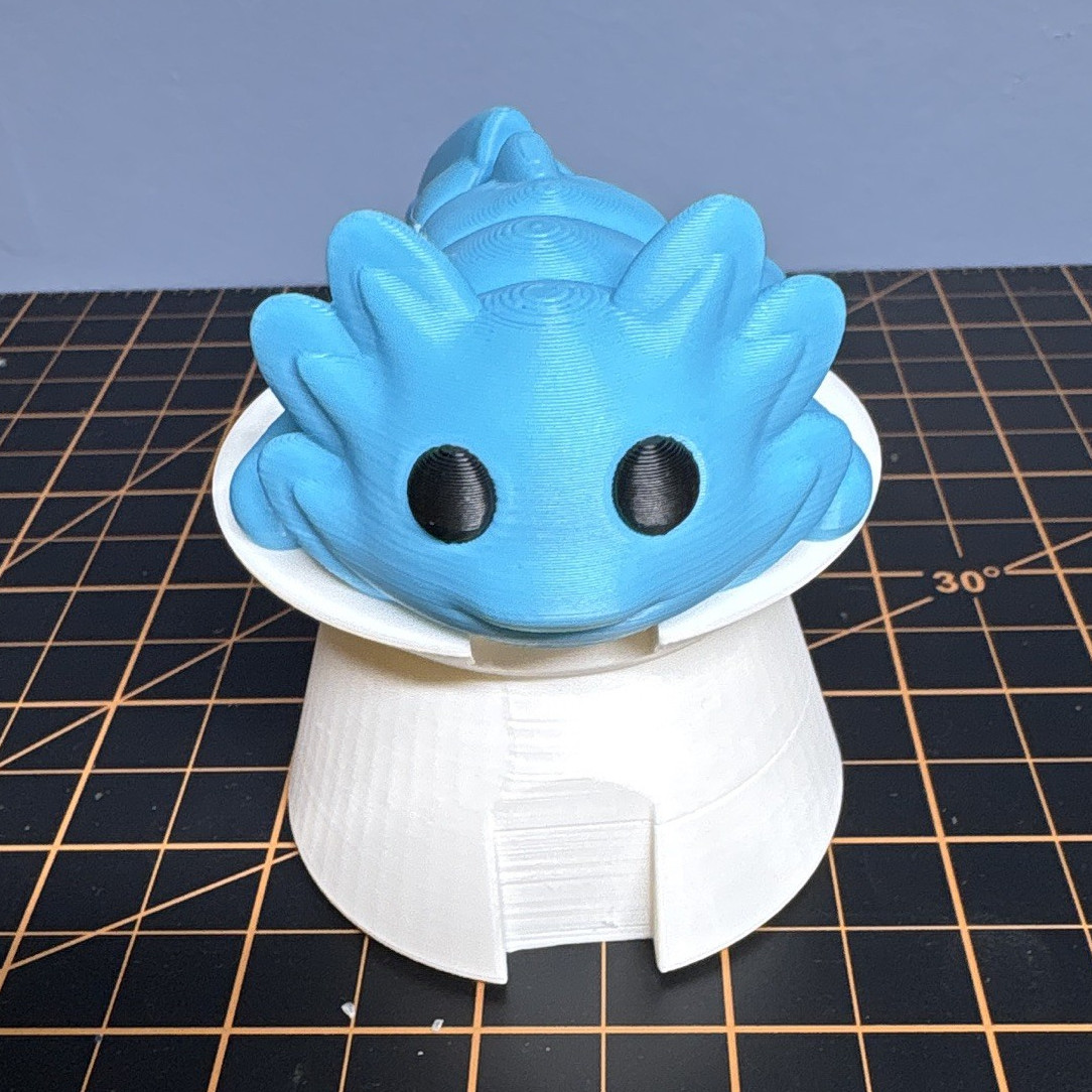 3D Printed Articulated Axolotl Keychain/Clip