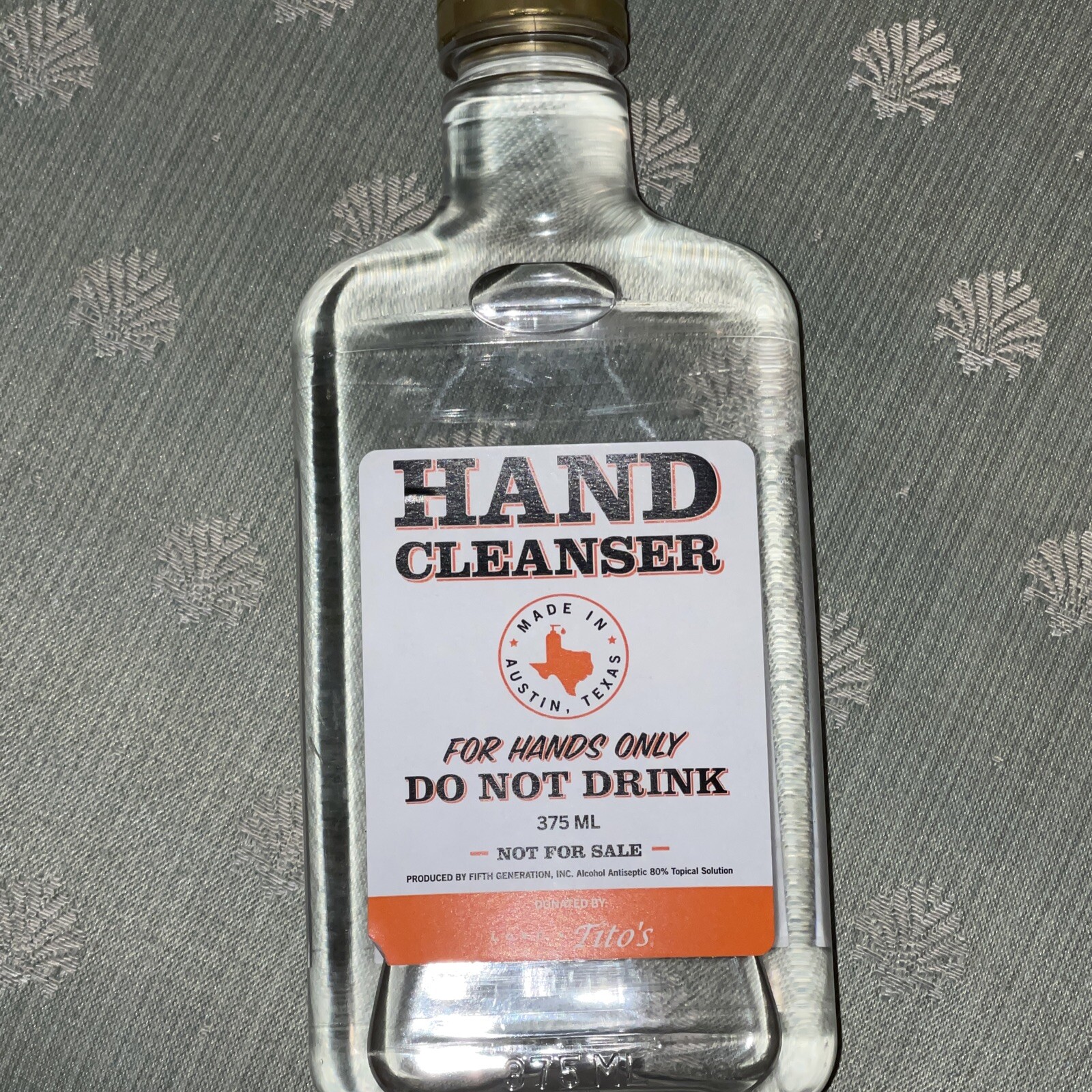 Tito's Hand Cleanser 375ml Collectible Plastic Bottle Rare