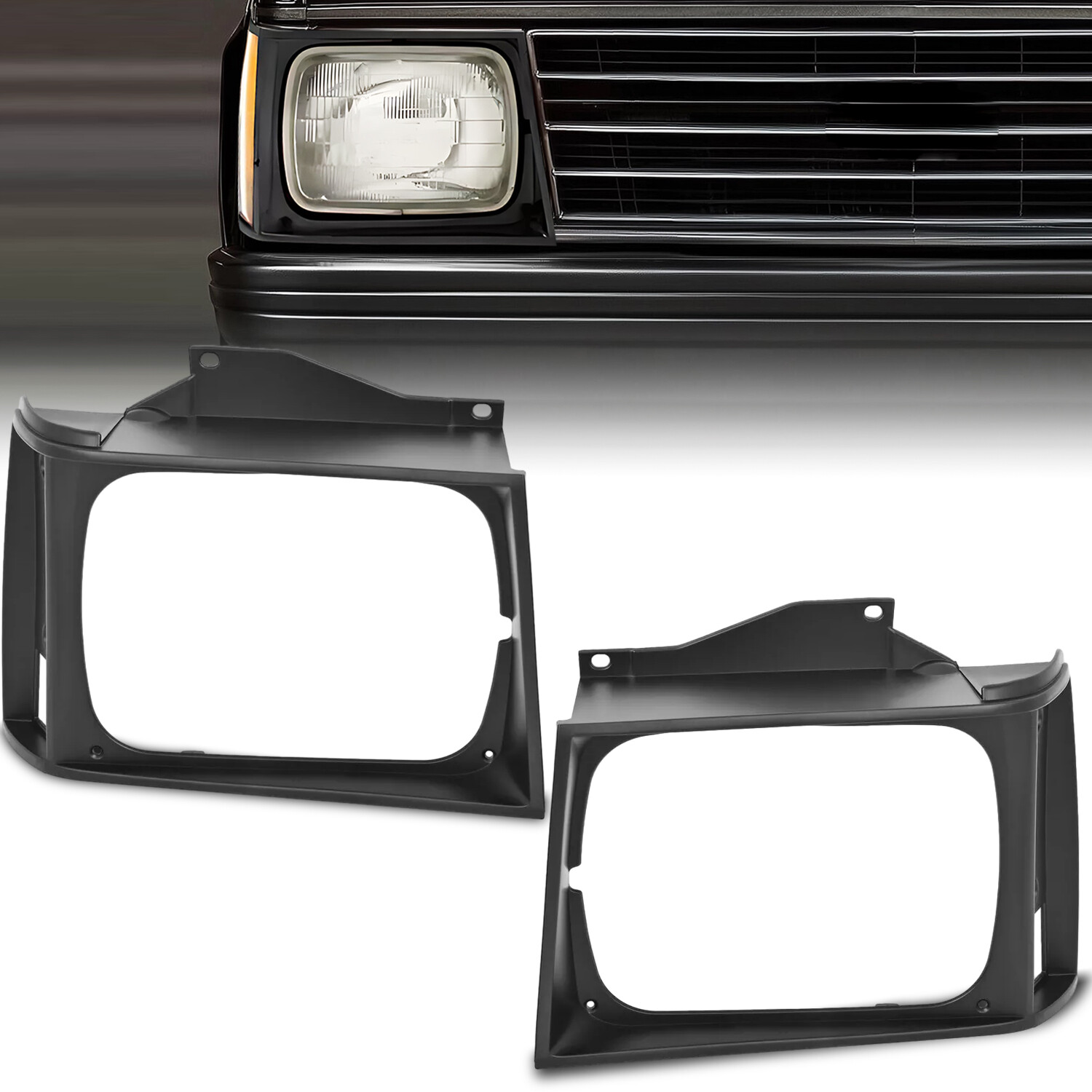 ABS Headlight Bezel Door Set For Chevrolet S10/GMC S15/S15 Jimmy 1982-1990 Pair