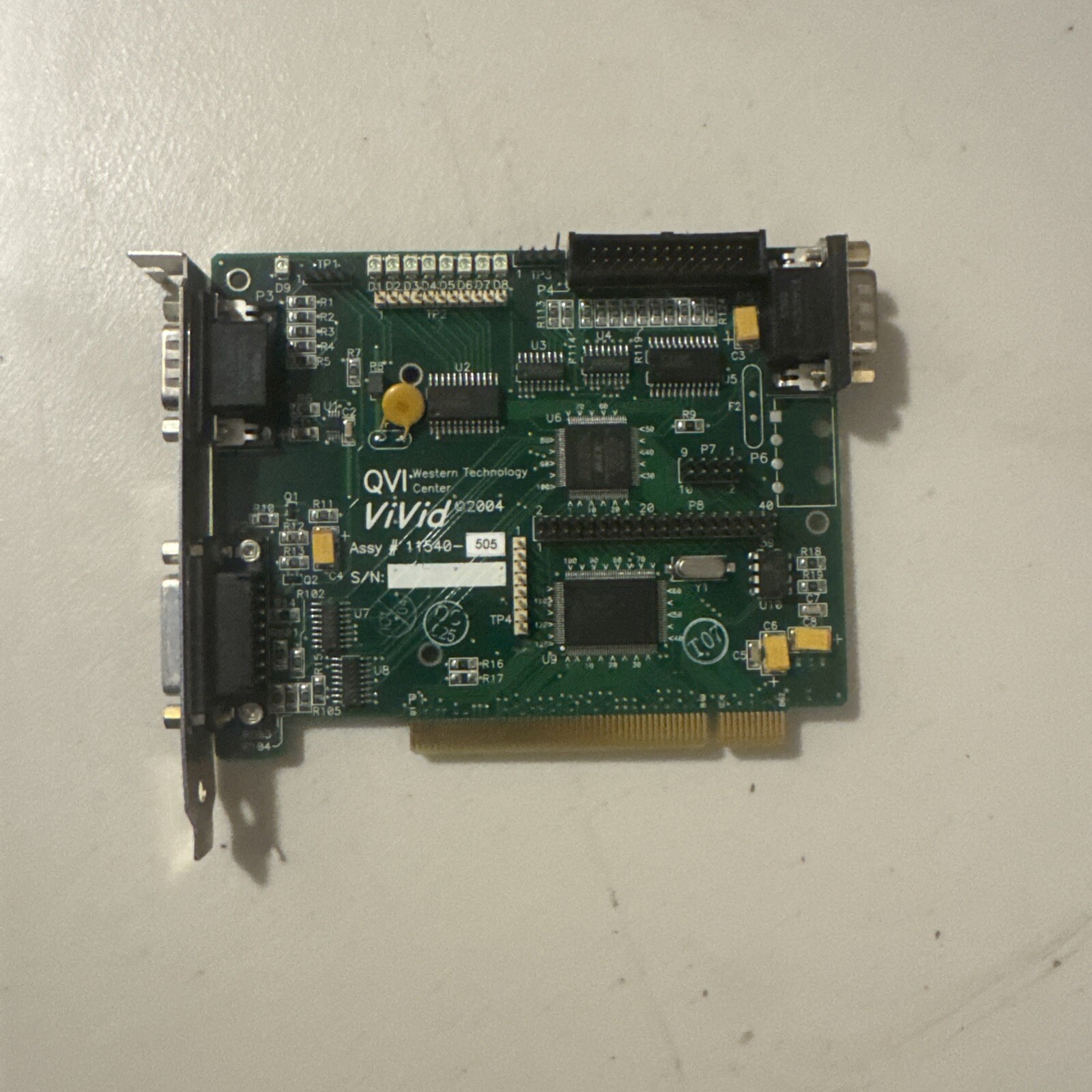 QVI 11540-505 ViVid Video Capture PC Card, PCI, 2x DB15 Male 1x DB15 Female