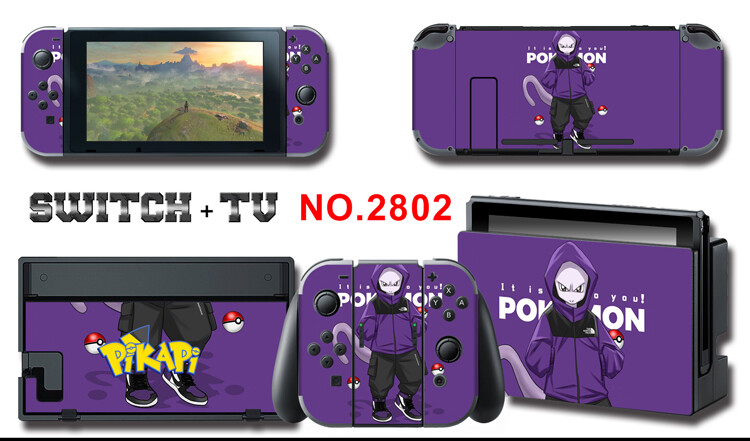 Vinyl Decal Skin Sticker Protector for Nintendo Switch Pokemon Mewtwo #2802