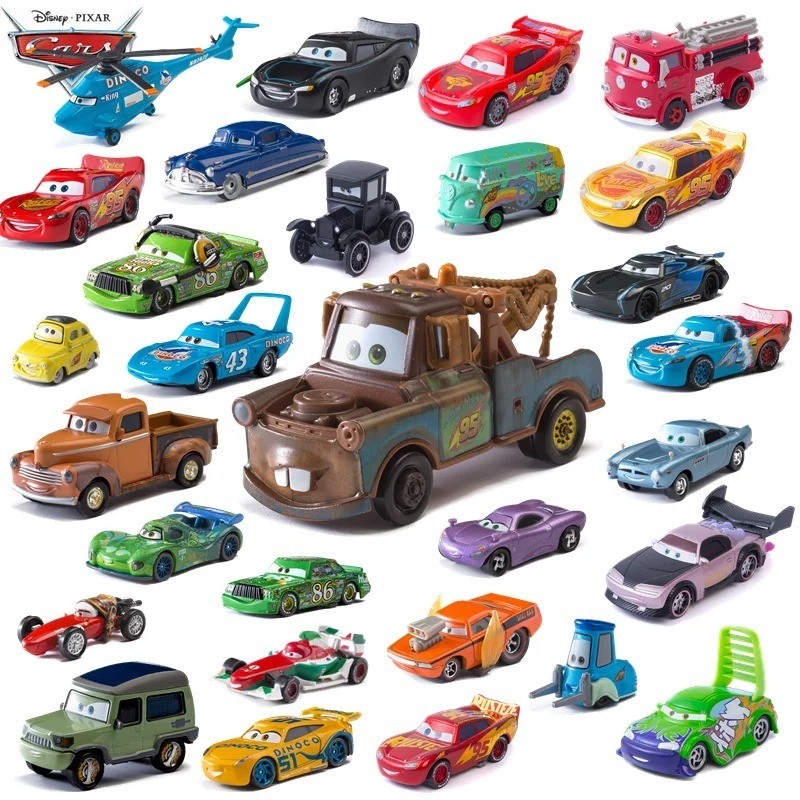 Disney Pixar Cars Lot Lightning McQueen 1:55 Diecast Model Car Toys Gift Kids