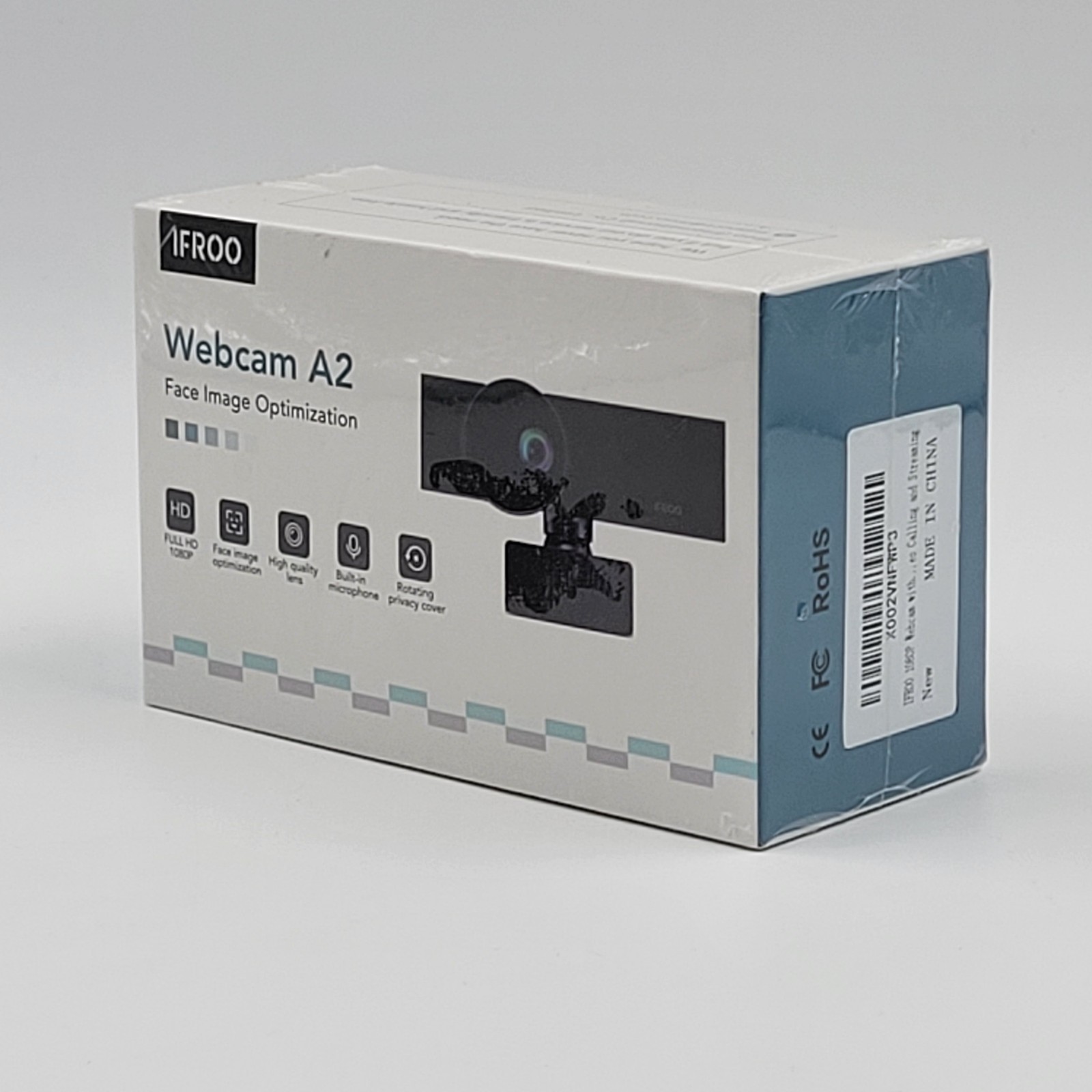 IFROO Webcam A2 Face Image Optimization Full HD 1080P Built-in Microphone, NEW