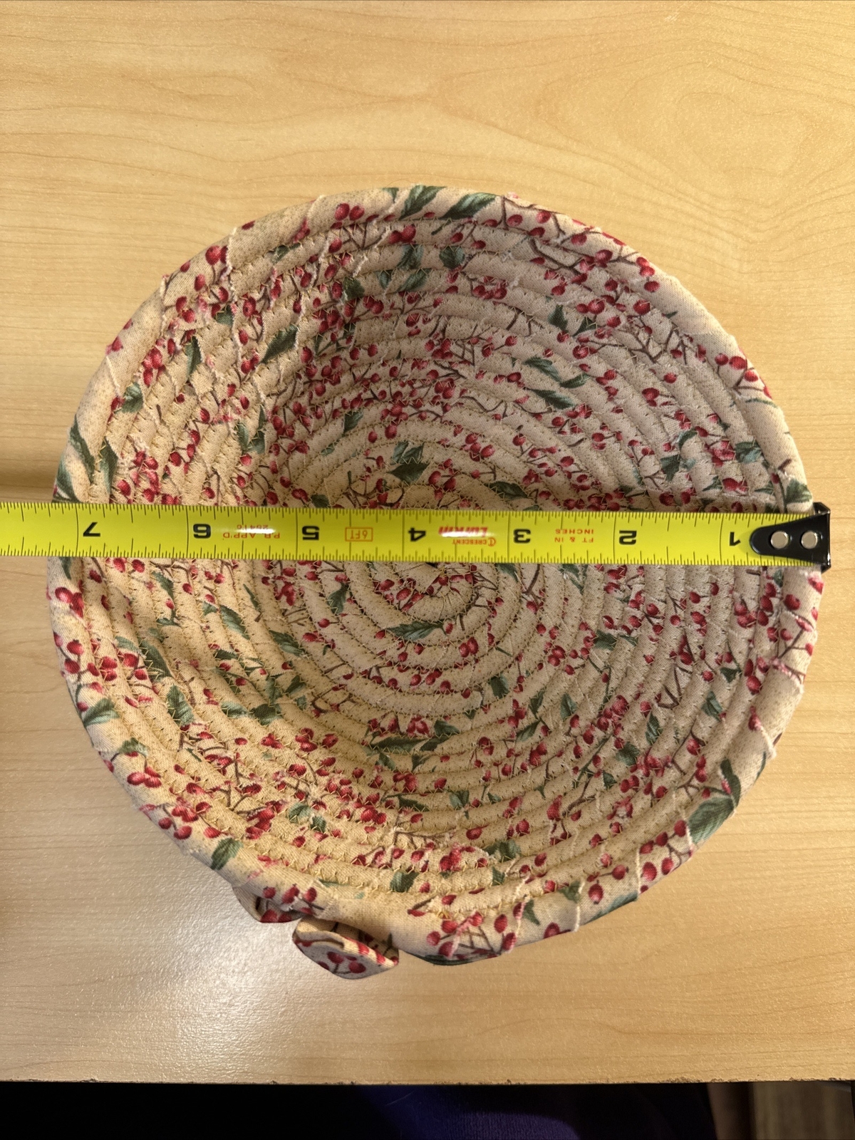 Set Of Two Fabric Coil Baskets