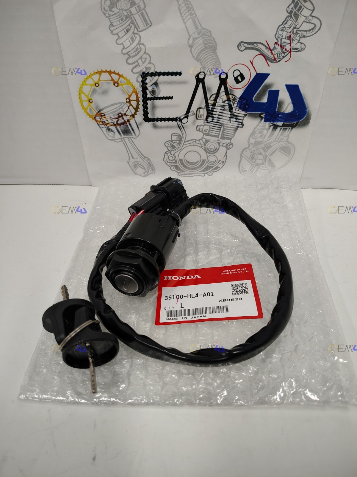 Honda Genuine OEM Ignition Key Switch 16-21 SXS1000 Pioneer 1000 35100-HL4-A01