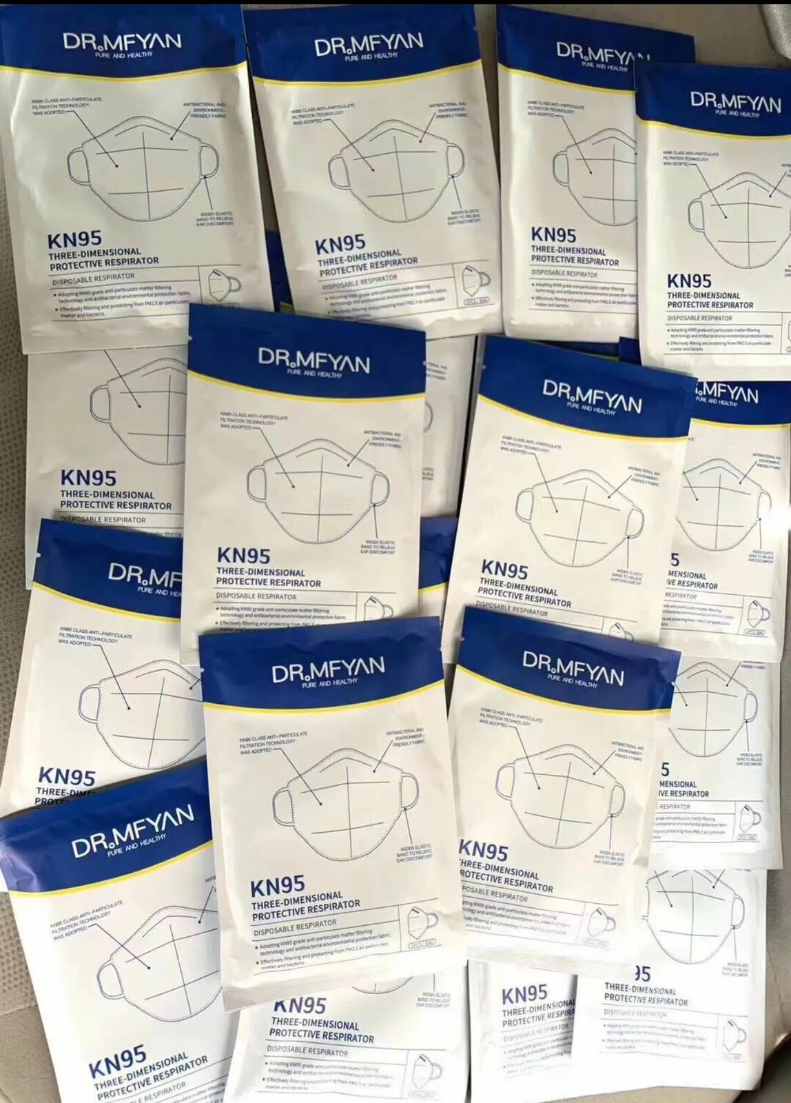10 individual pack DR MFYAN certified 95kn Face Masks AUTHORIZED