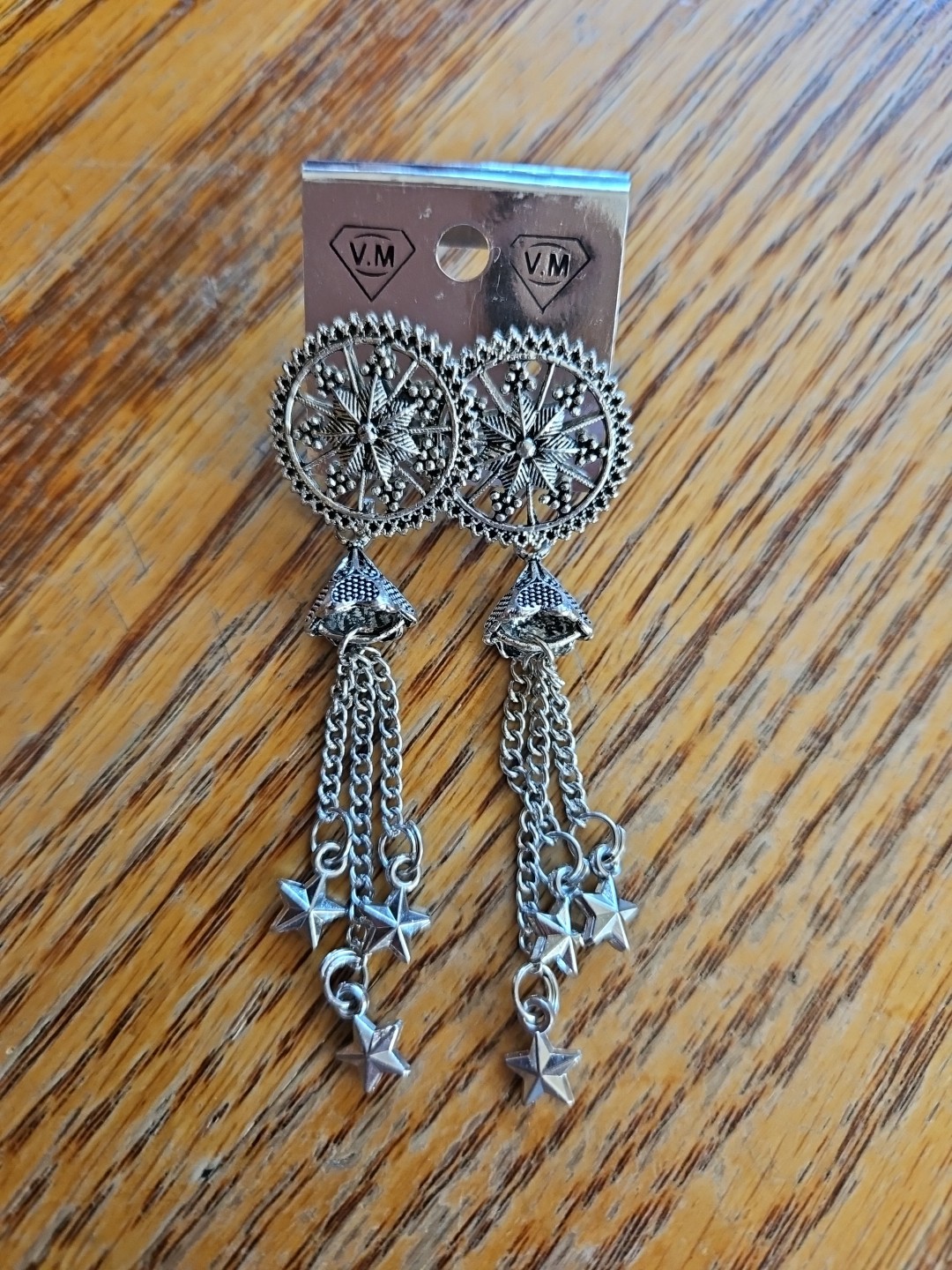 Rj-49 Jewelry Earrings for Women Oxidized Silver Jhumka earrings for Girls