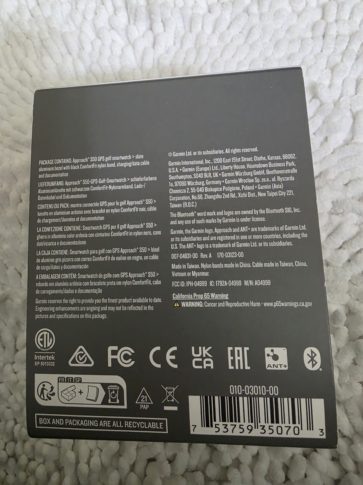 GARMIN APPROACH S50