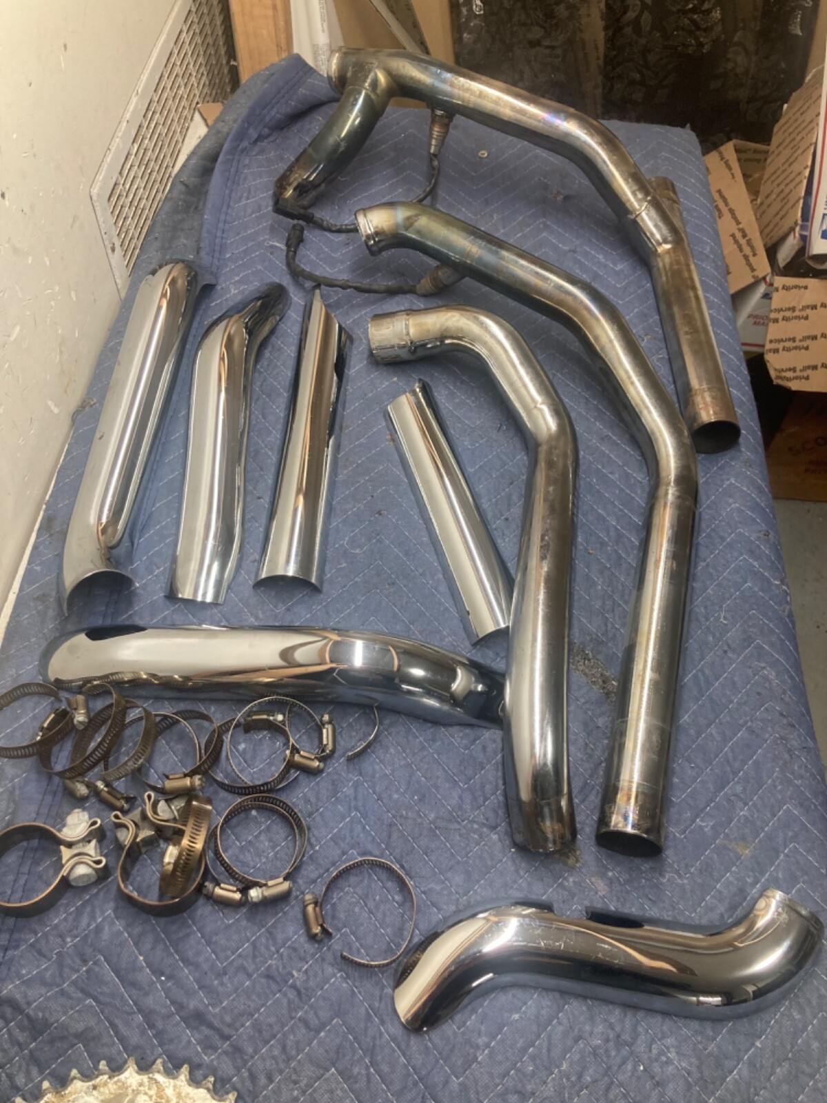 harley davidson electra road king exhaust crossover O2 sensors bagger shields