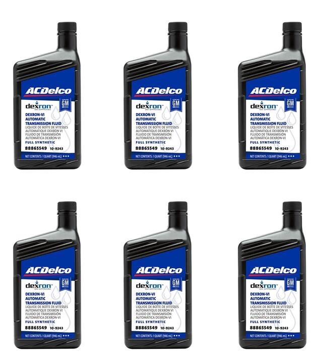 ACDelco Dexron VI Full Synthetic 10-9243 Automatic Transmission Fluid 6 Quarts