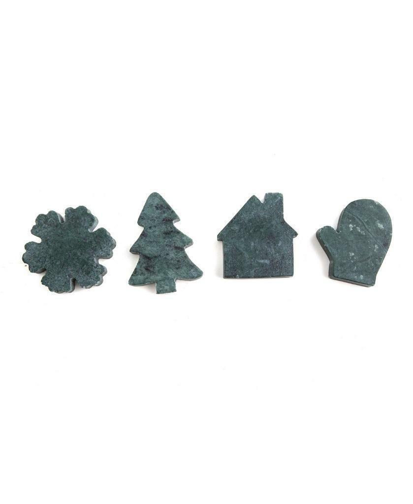 Thirstystone Marble Holiday Figural Beverage Chillers Set of 4