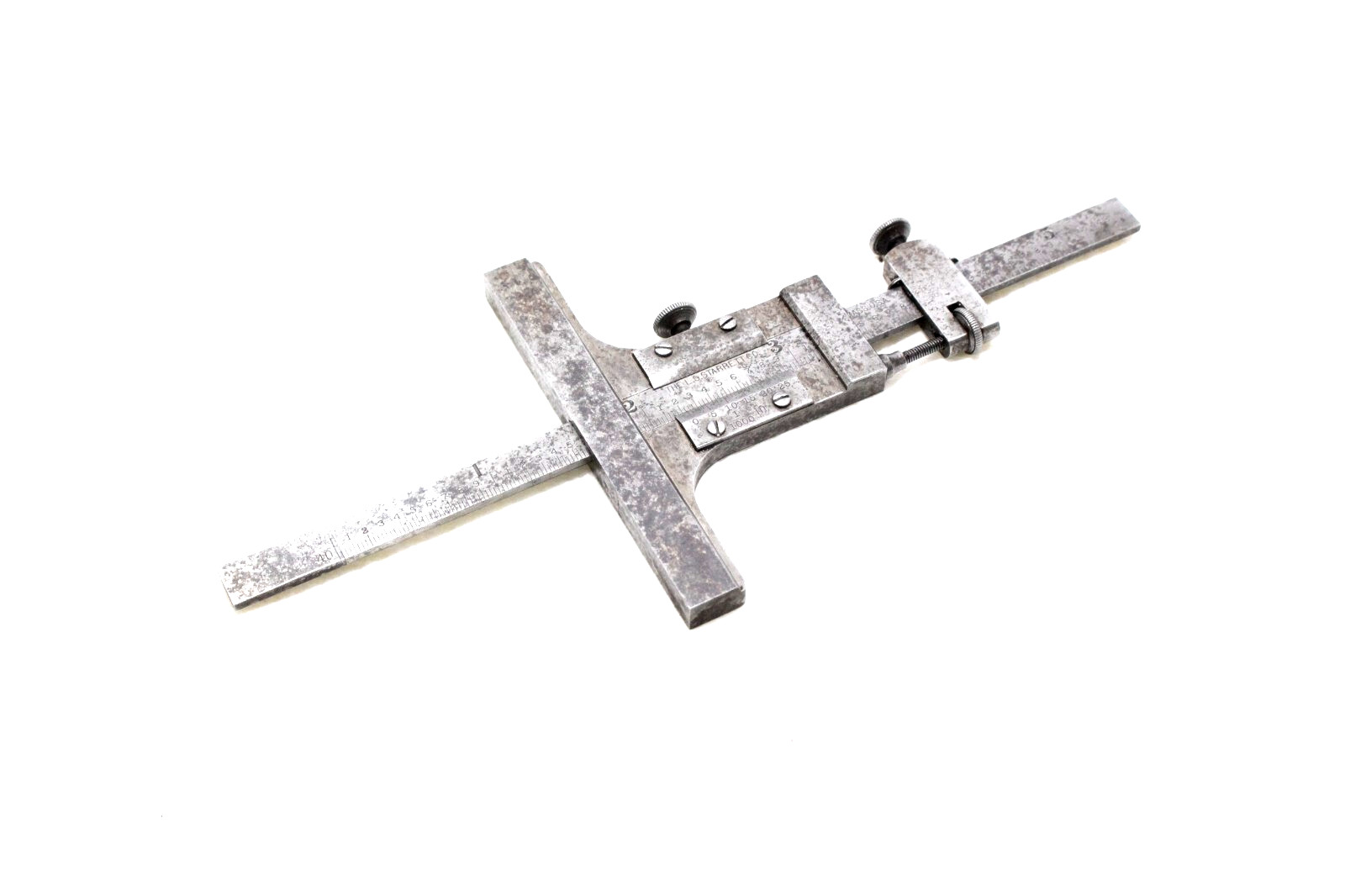 right out of the barn STARRETT  #448 Vernier Depth Gage   0-5"   used sold as is