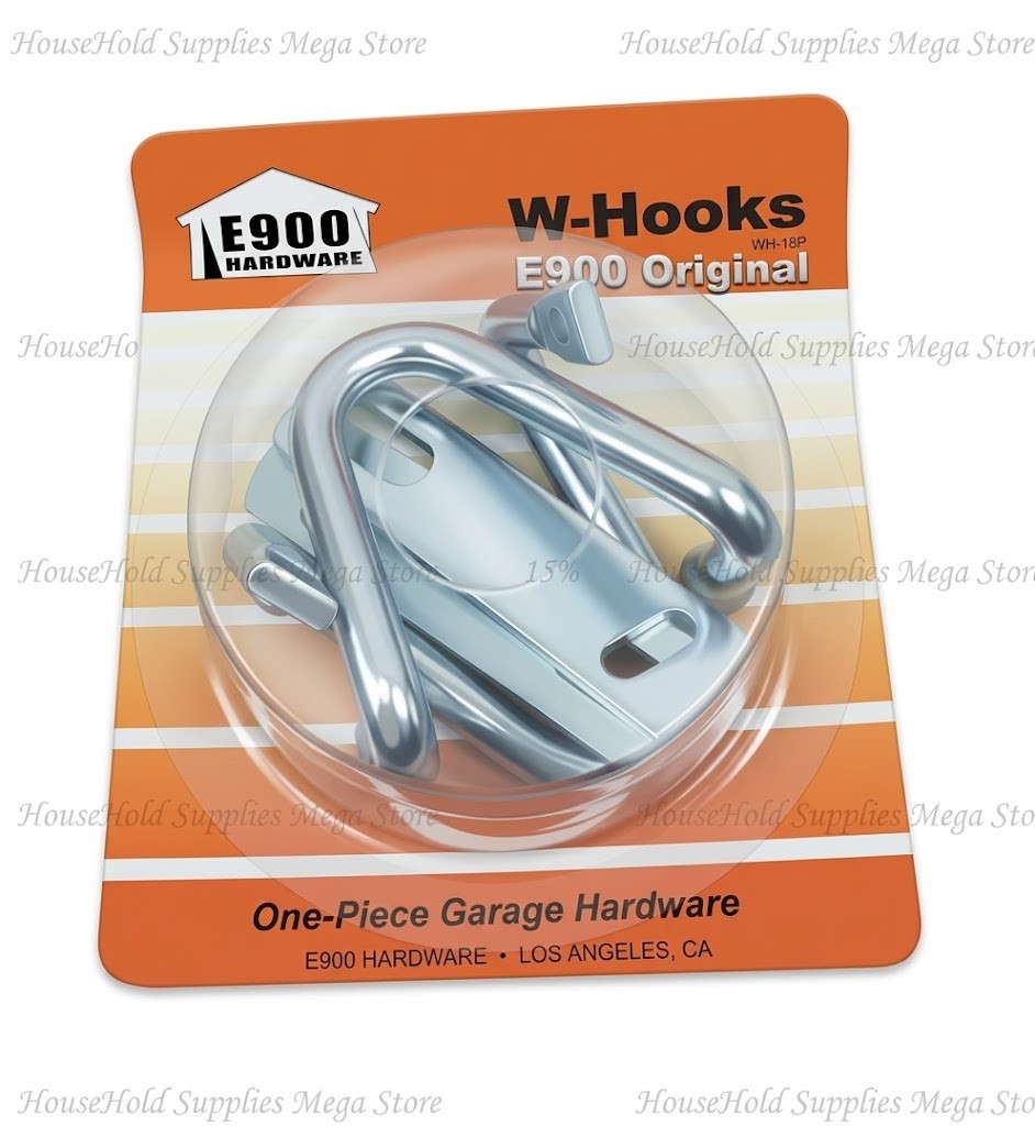 E900 Hardware WH-18P Garage Door Containment W-Hook for End Springs (2pcs)