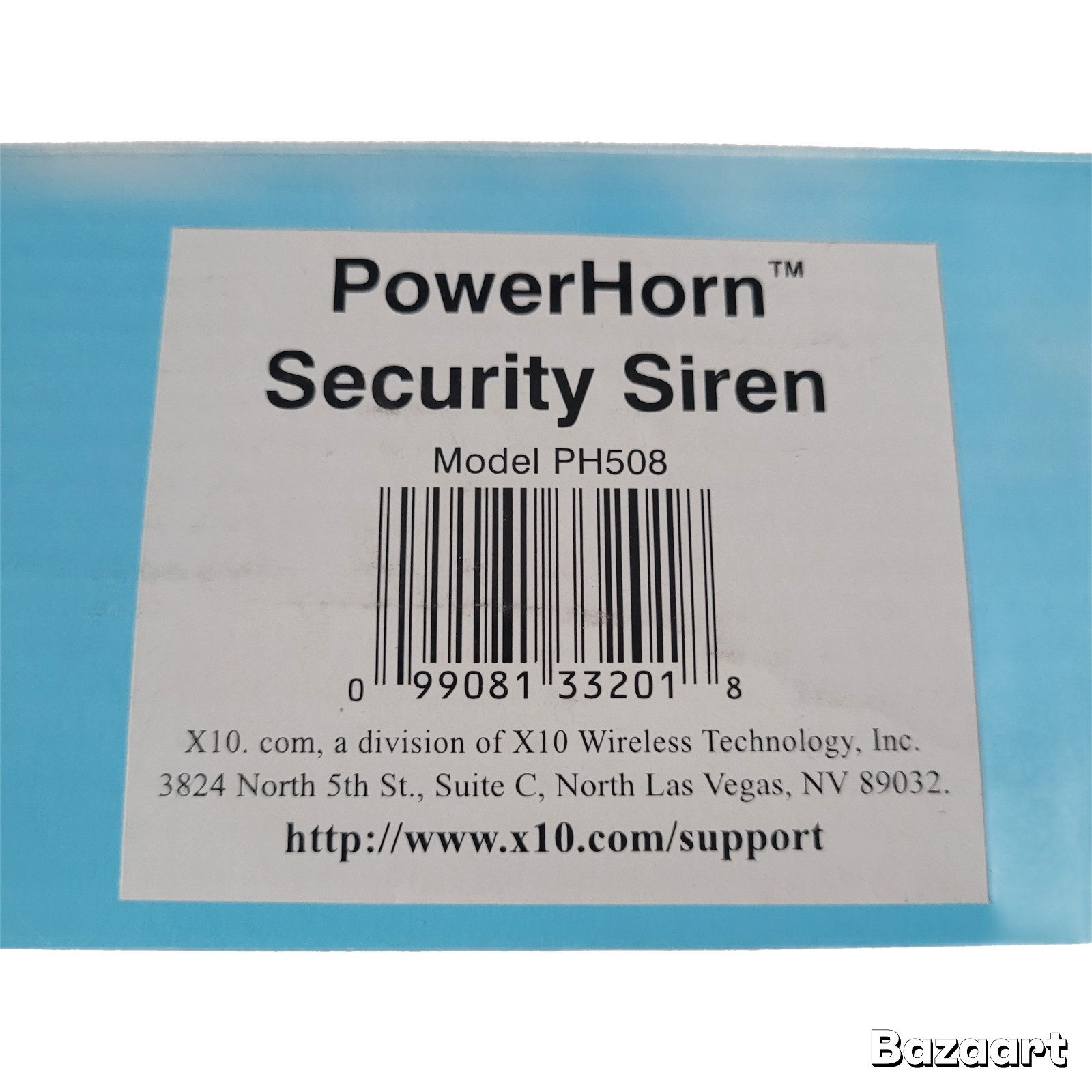 X10 PowerHorn Security Siren PH508 NEW Open Box