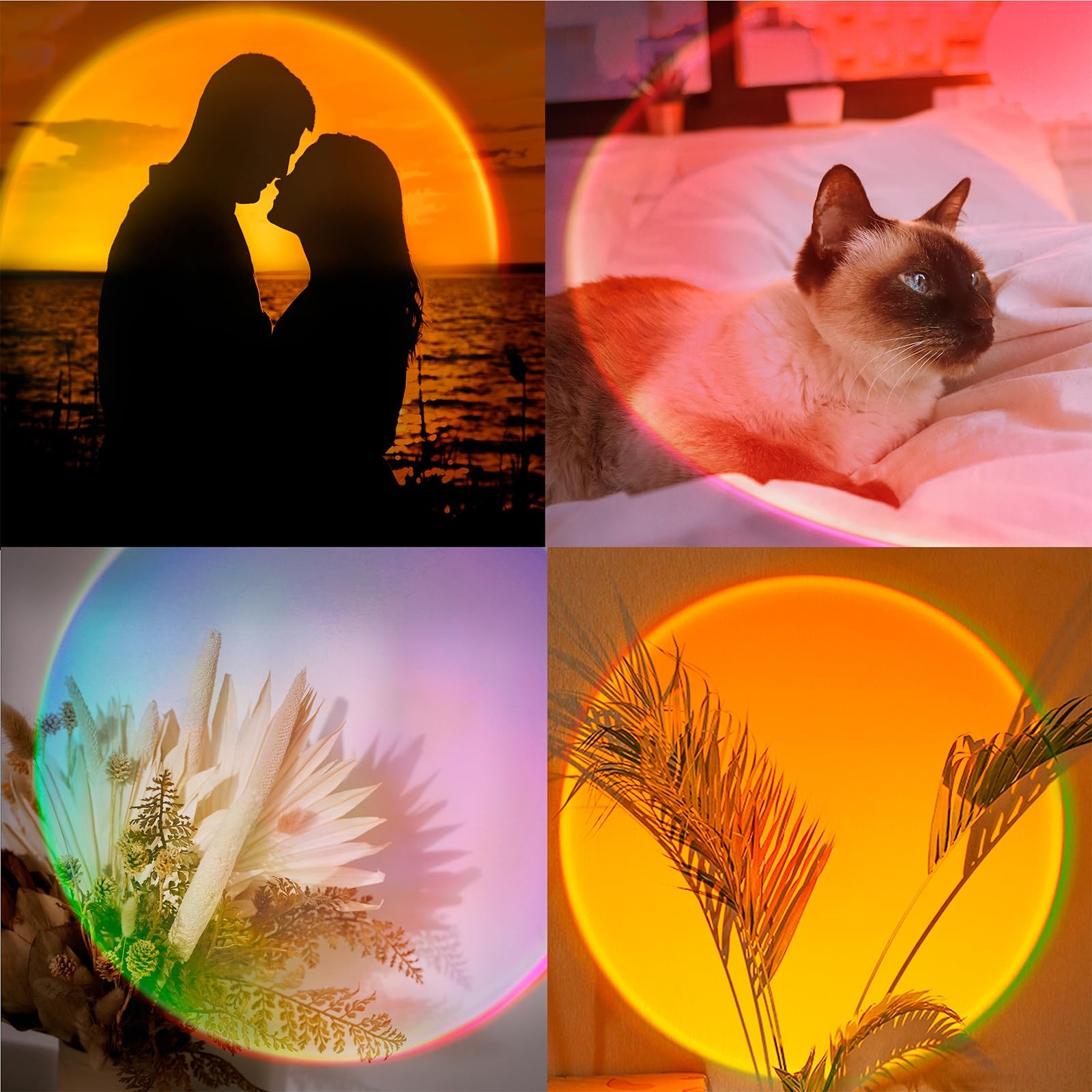 Sunset Lamp Projector Multicolor Changing LED Projection Lamp,Switch Button a...