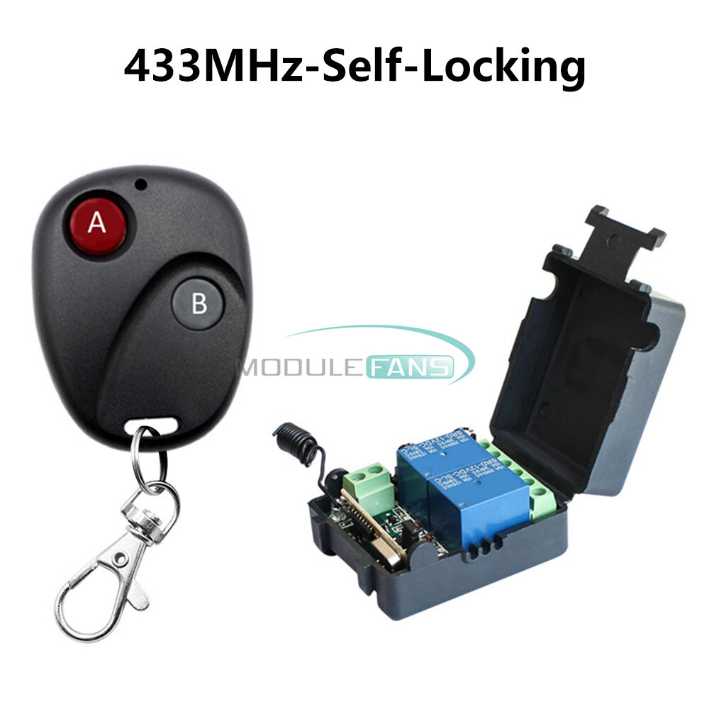 DC12V 2Channel Wireless Remote Control Switch Relay Receiver Module 315/433MHz
