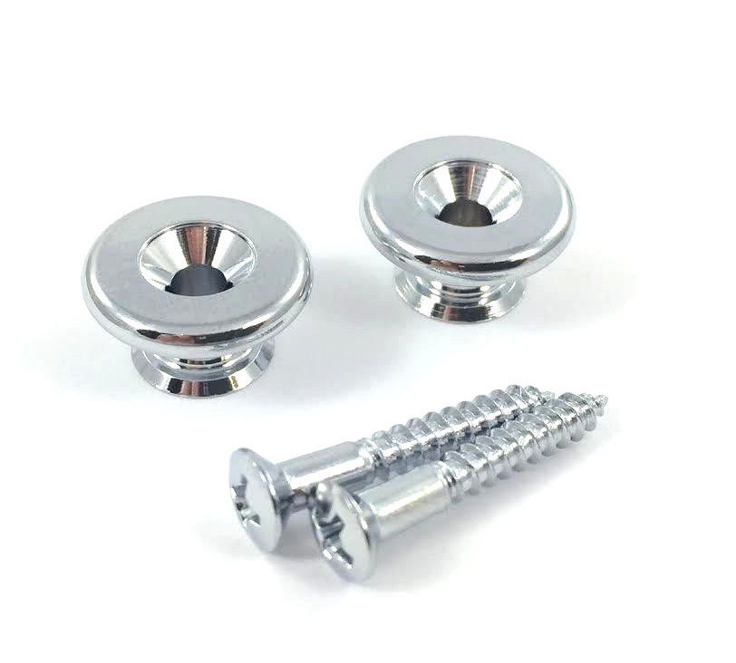 Gotoh Oversized Chrome Strap Buttons for Guitar/Bass EP-B3CS