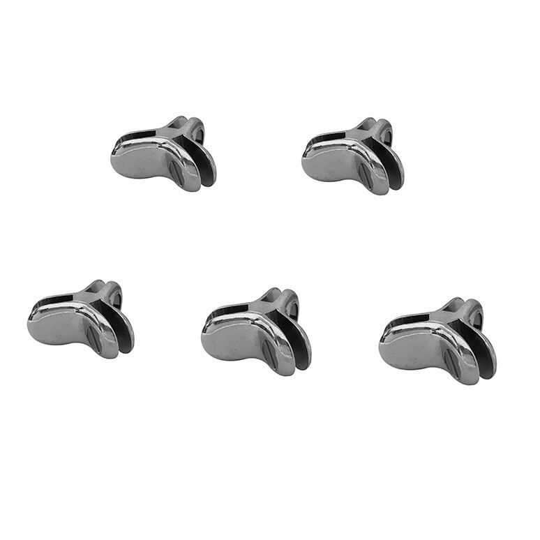 3 Way 120 Degree  Glass Connector Clips 3/16'' Tempered Glass  20 Pc Y Style