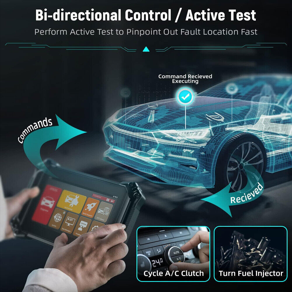 ANCEL V6 Bidirectional Car OBD2 Diagnostic Tool ECU Coding All System Scanner