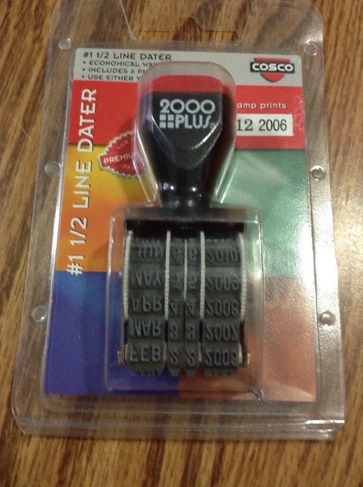 New Cosco Premium 1.5 line Dater 2000 Plus, & a 1" Hole Punch Both w/Warranty ~