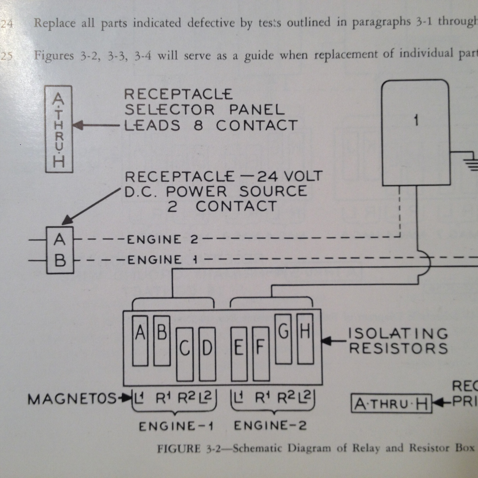 Bendix Relay-Resistor Install, Service OHC Manual used with Elect Ign Analyzers