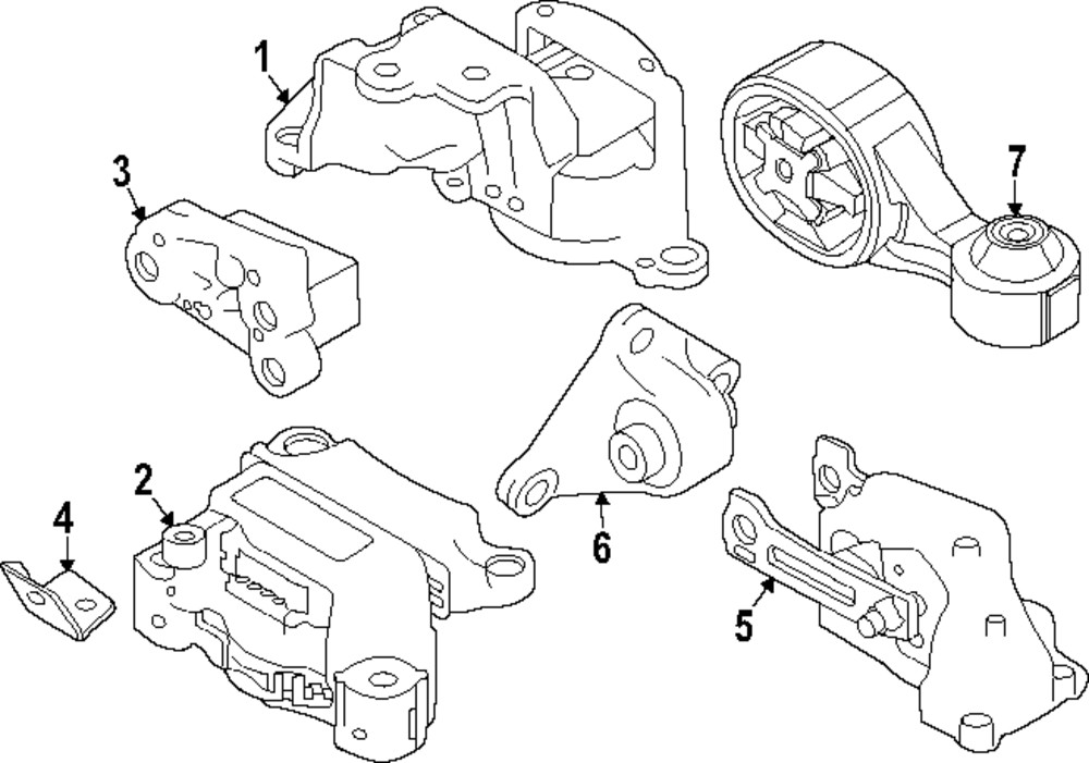 Genuine Nissan Automatic Transmission Mount Bracket 11332-6CA0A