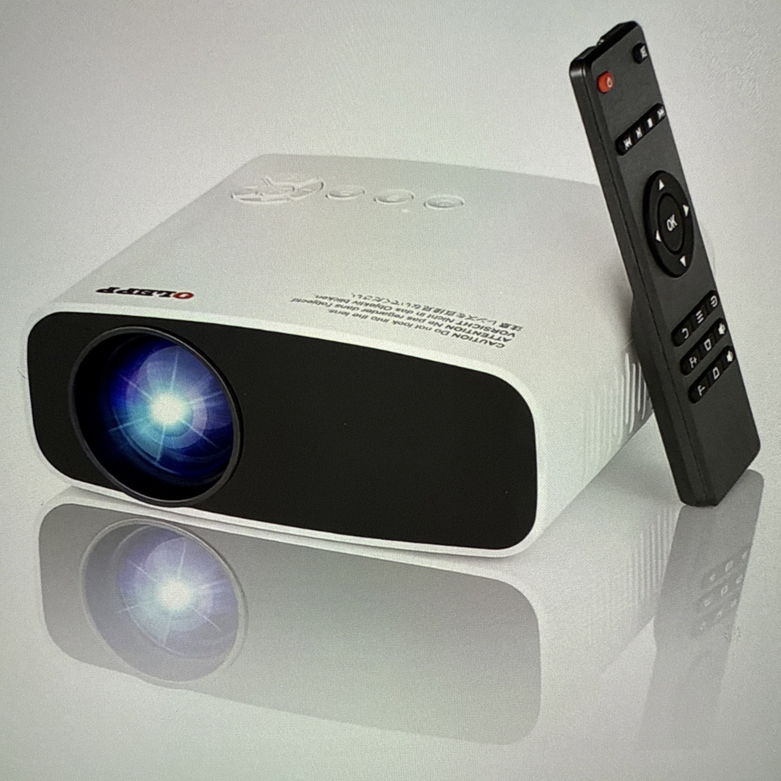 4K Mini Projector X5 720P WiFi & Bluetooth, supports up 1080p input
