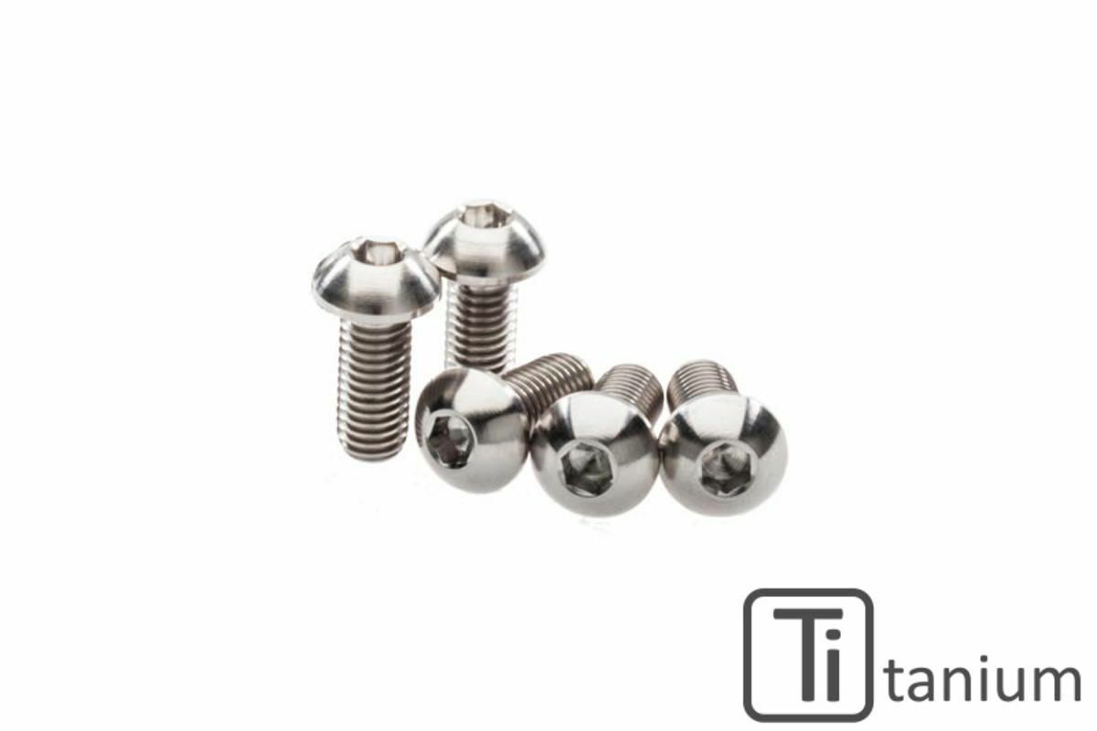 SCREWS SET FRONT BRAKE DISC M8X20 5PCS TITANIUM CNC RACING FOR MV AGUSTA TURISMO