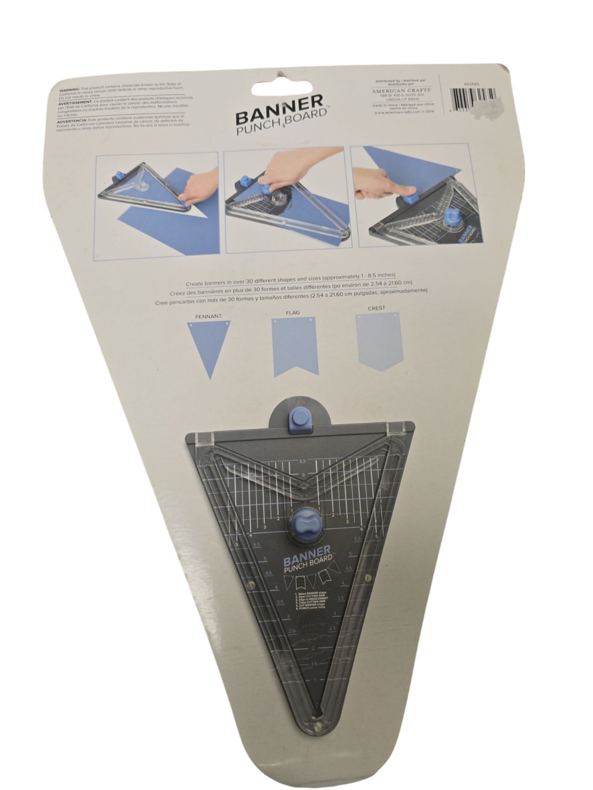 We R Memory Keepers Banner Punch Board 662565 BY American Crafts