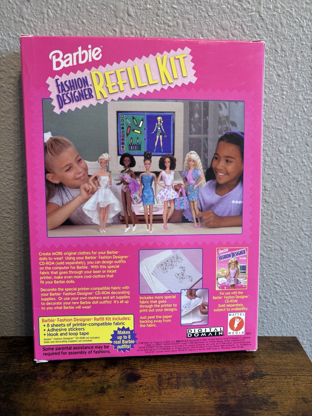 Barbie Fashion Designer CD-ROM + Refill Kit for Windows/Mac UNTESTED