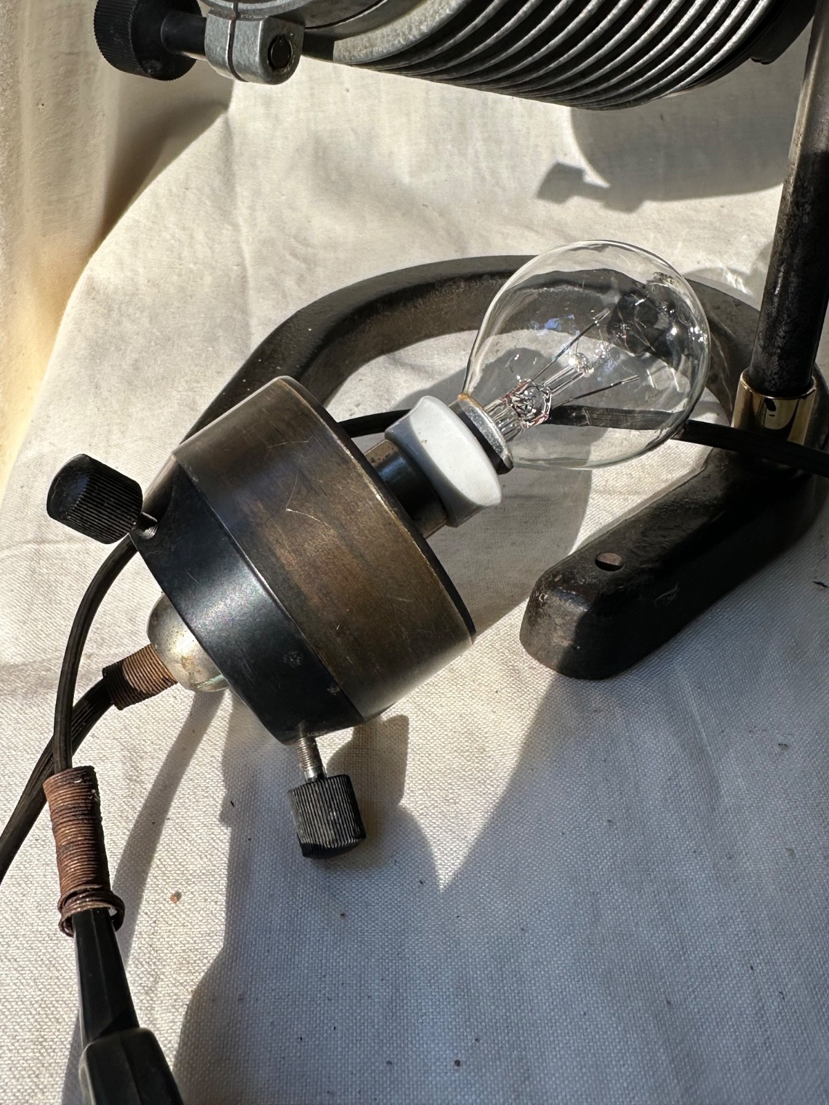 Wild Heerbrugg Vintage Microscope Light Source Spotlight