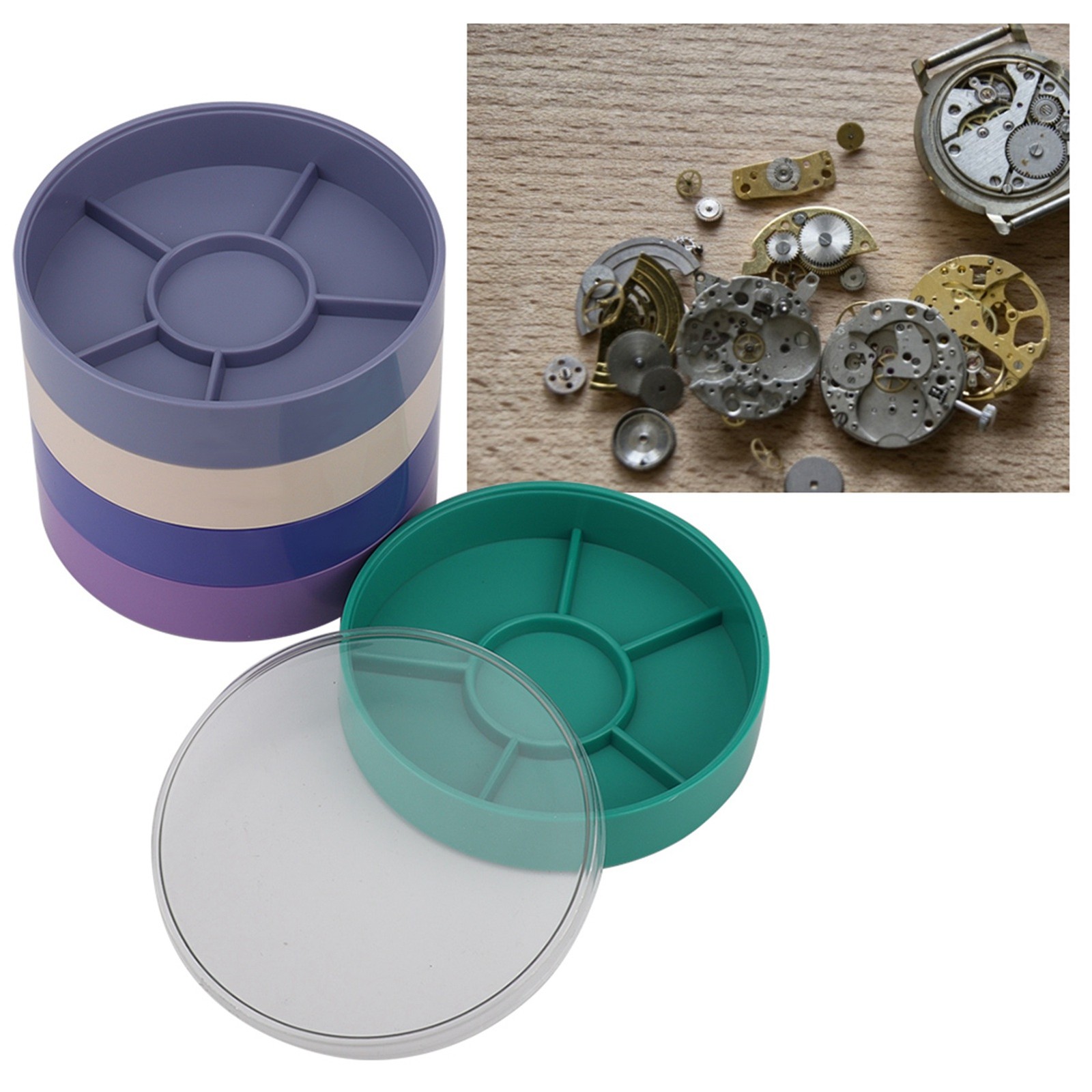 5 Layer Watch Parts Storage Box Watch Tools For Screw Component Movement Hardwar