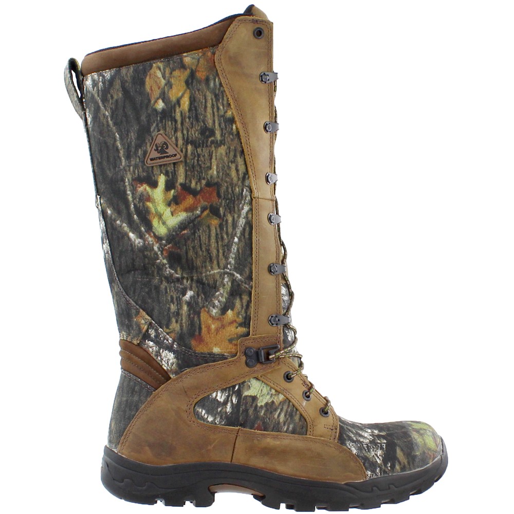 Rocky Prolight Camo 16 Inch Round Toe Waterproof Snake Proof Lace Up  Mens Size