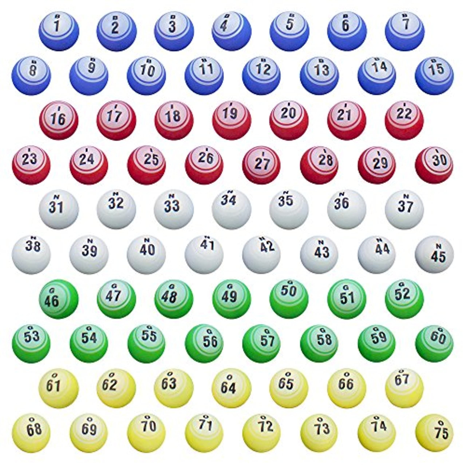 Professional 1.5-Inch Bingo Balls Replacement Set  BRY003339U