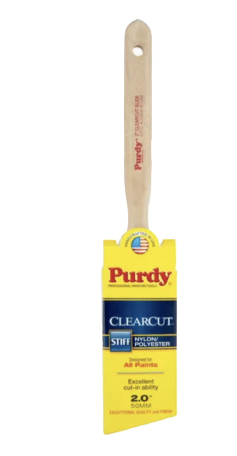 Purdy  Clearcut Glide  2 in. W Angle  Nylon Polyester  Trim Paint Brush