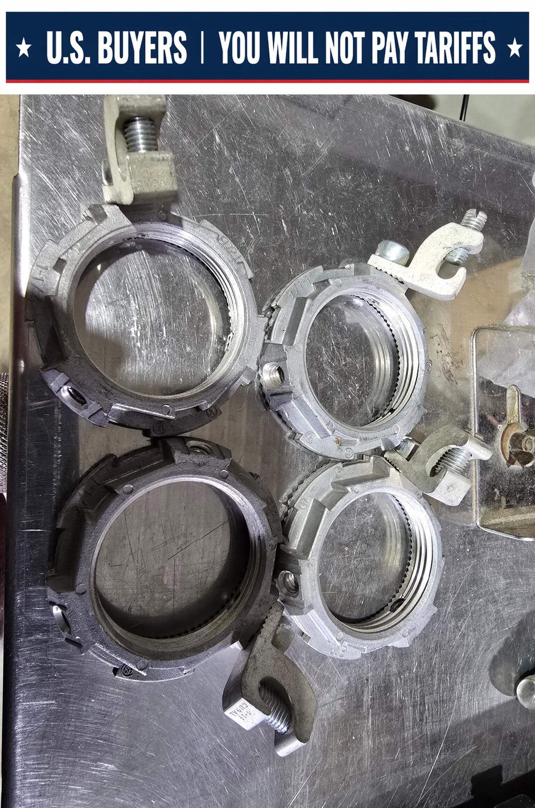 T&B GROUND BUSHING 1.25" (LOT OF 4 )