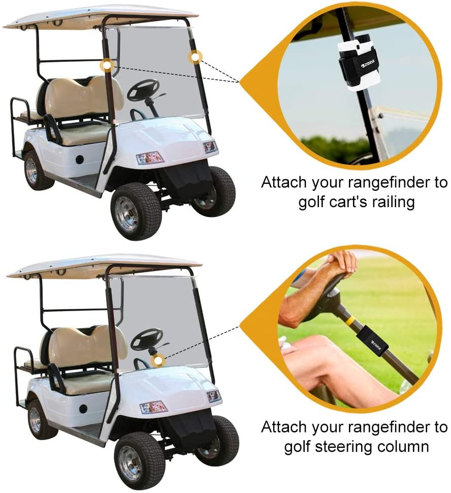 Magnetic Rangefinder Mount Strap for Golf Cart Railing, Adjustable Rangefinder M