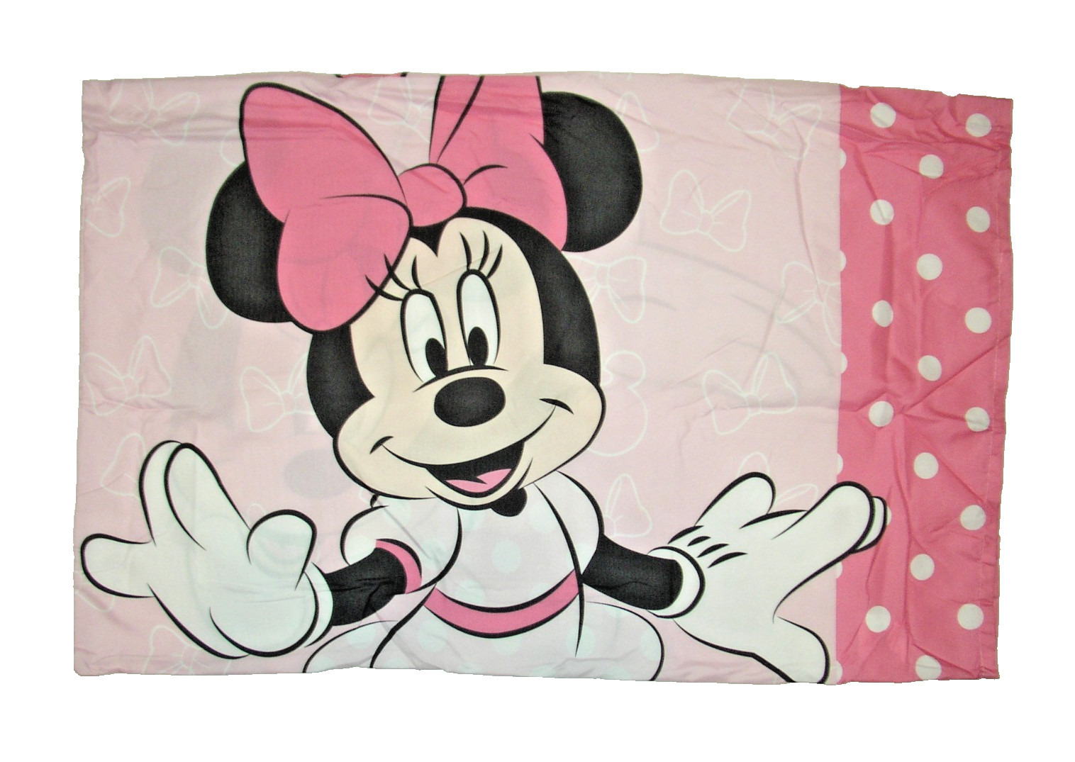 Disney Junior Minnie Mouse Pillowcase Pillow Case Double Sided Polyester